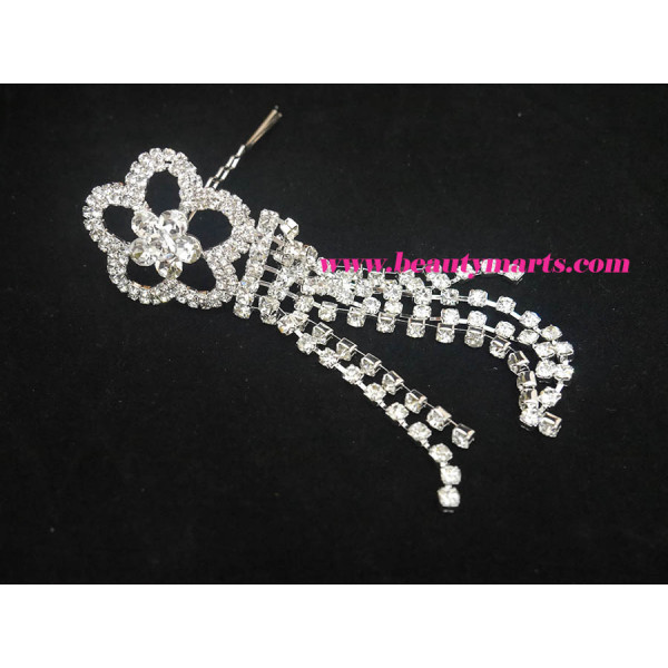 Bridal Rhinestone Flower Hair Pin